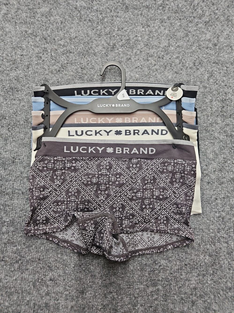 Lucky Brand Woman's Seamless Boyshorts Size Small Multicolor 5pk New